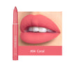 9 kleuren matte lippenstift in penvorm, nude roze matte vaste lipgloss, waterdichte, langdurige lippenstift in potloodvorm, lipliner, lipmake-up.