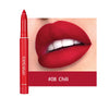 9 kleuren matte lippenstift in penvorm, nude roze matte vaste lipgloss, waterdichte, langdurige lippenstift in potloodvorm, lipliner, lipmake-up.