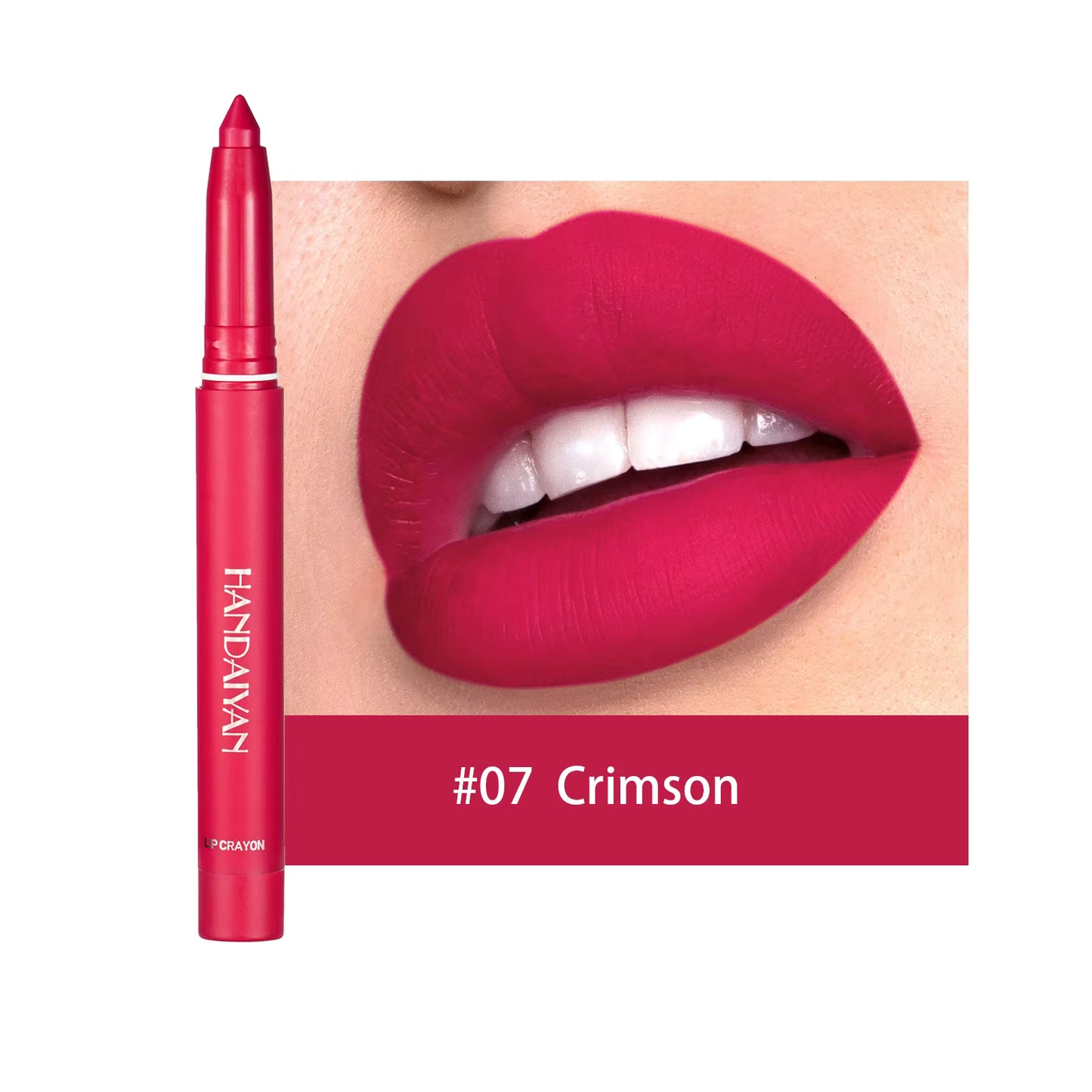 9 kleuren matte lippenstift in penvorm, nude roze matte vaste lipgloss, waterdichte, langdurige lippenstift in potloodvorm, lipliner, lipmake-up.